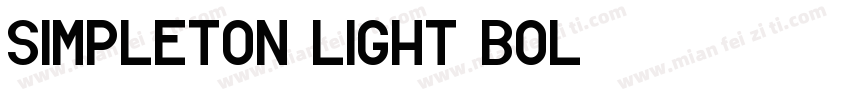 Simpleton Light Bol字体转换